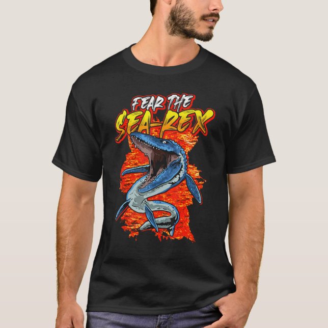 Mosasaurus Dinosaur Prehistoriska Mosasaurus Boys  T Shirt (Framsida)