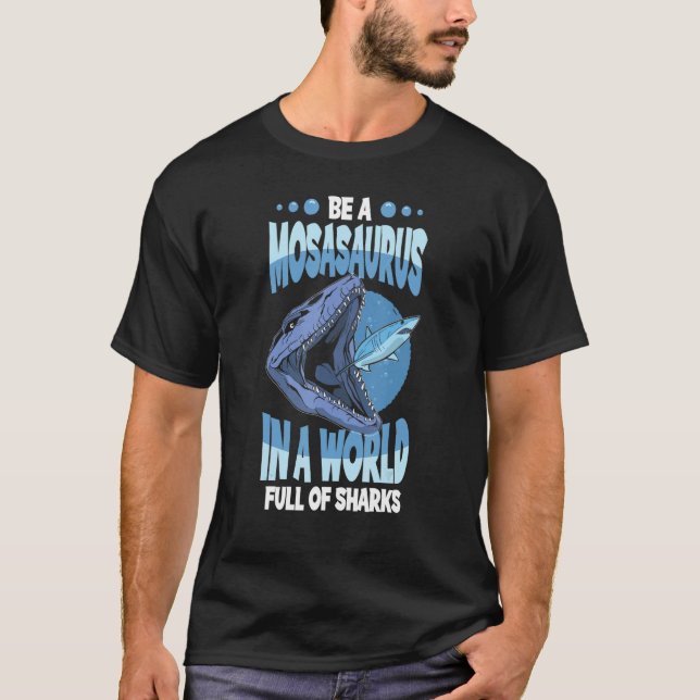 Mosasaurus Dinosaur Prehistoriska Mosasaurus Boys  T Shirt (Framsida)