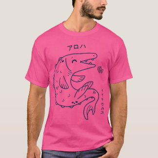 Mosasaurus Kawaii Dinosaur Japansk Dino Tee