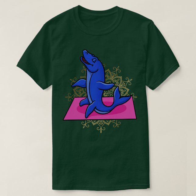 Mosasaurus Meditating T Shirt (Design framsida)