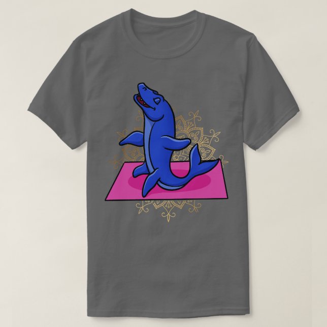 Mosasaurus Meditating T Shirt (Design framsida)