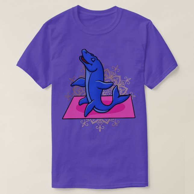 Mosasaurus Meditating T Shirt (Design framsida)