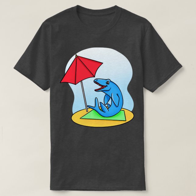 Mosasaurus Sunbad T Shirt (Design framsida)