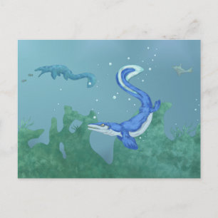 Mosasaurus Vykort
