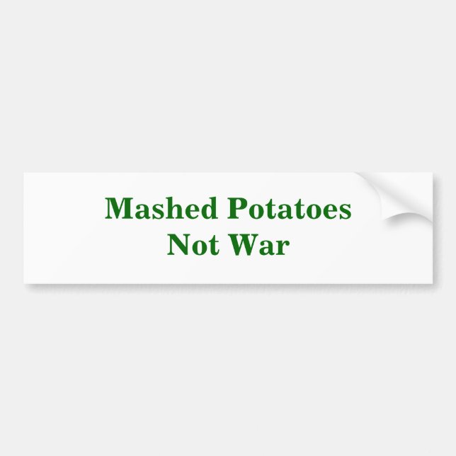 Mosat PotatoesNot krig Bildekal (Framsidan)