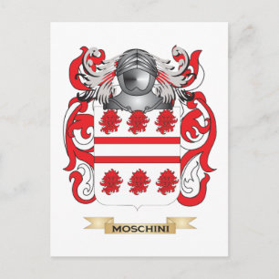 Moschini Jackat av Arm (Family Crest) Vykort