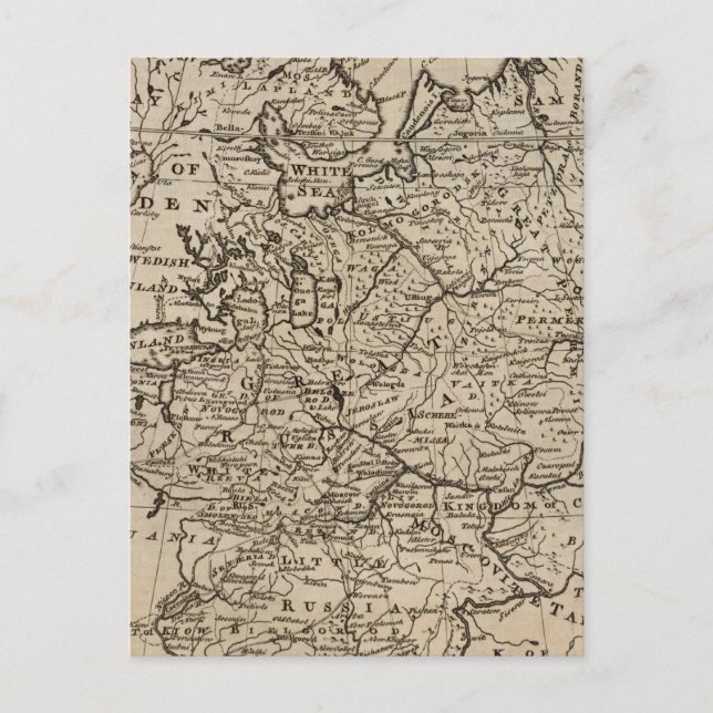 Moscovy, Ryssland Vykort (Framsida)