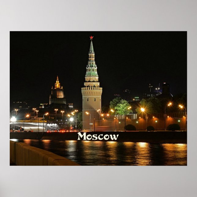 Moscow at Night Poster (Framsidan)