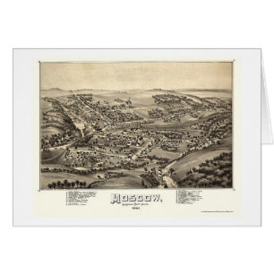 Moscow panorama- karta för PA - 1891 Hälsningskort