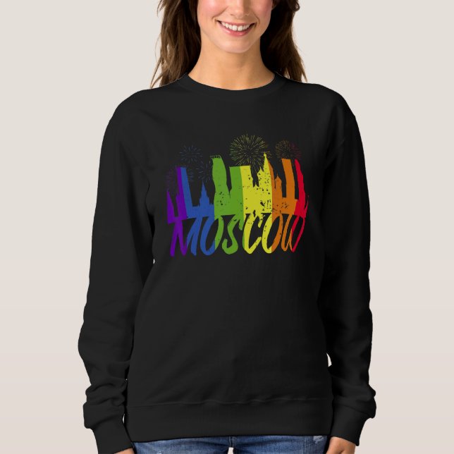 Moscow Pride Skyline  Pride Parade Moscow T Shirt (Framsida)