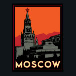 Moscow russia kremlin art deco retro-resa poster<br><div class="desc"></div>