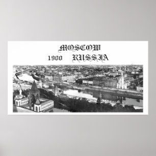 Moscow Ryssland, 1900 Poster