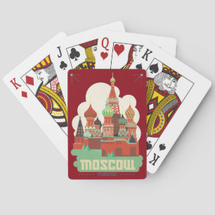 Moscow Ryssland Spelkort
