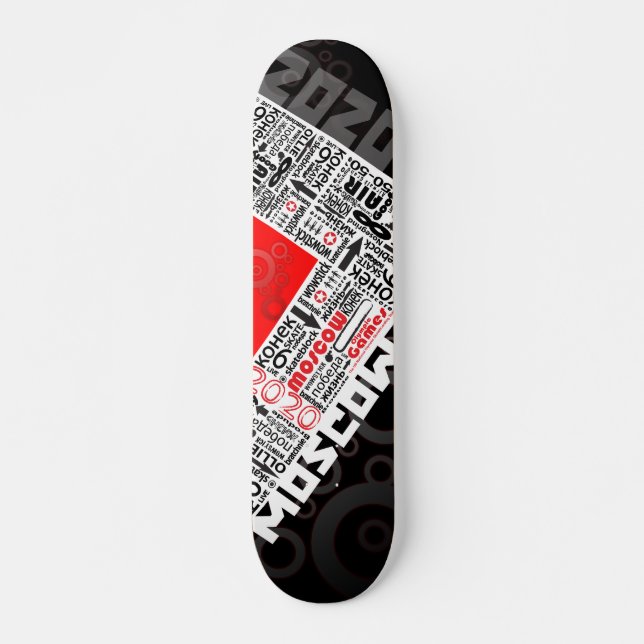 moscow stiger ombord skateboard bräda 20 cm (Framsida)