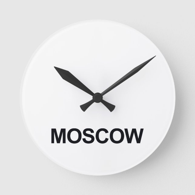 MOSCOW WORLDWIDE TIMEZONE CLOCK SET RUND KLOCKA (Framsida)