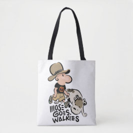 Mose Goes Walkies Tote Bag Tygkasse