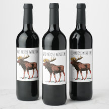 Mose Wildlife Vin-etiketter