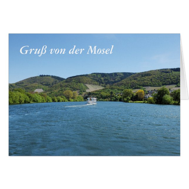 Mosel bei Andel Hälsningskort (Framsidan Horizontal)