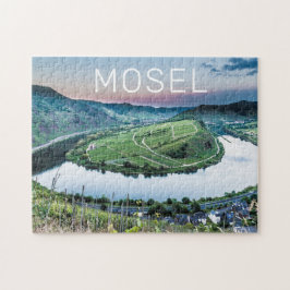 Moselle Calmont Loop Bremm Sunset River Souvenir Pussel
