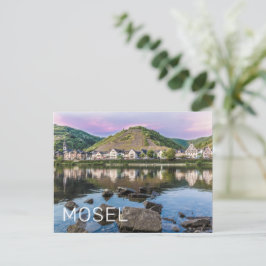 Moselle Ediger Eller Sunset River Cochem Souvenir Helg Vykort