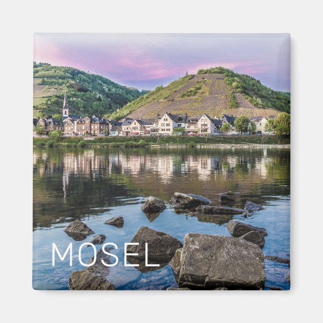 Moselle Ediger Eller Sunset River Cochem Souvenir Magnet (Framsidan)