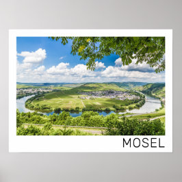Moselle Loop Trittenheim Panorama Tyskland Souveni Poster