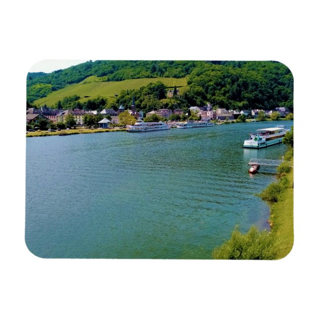 Moselle River Tyskland Magnet (Horisontell)