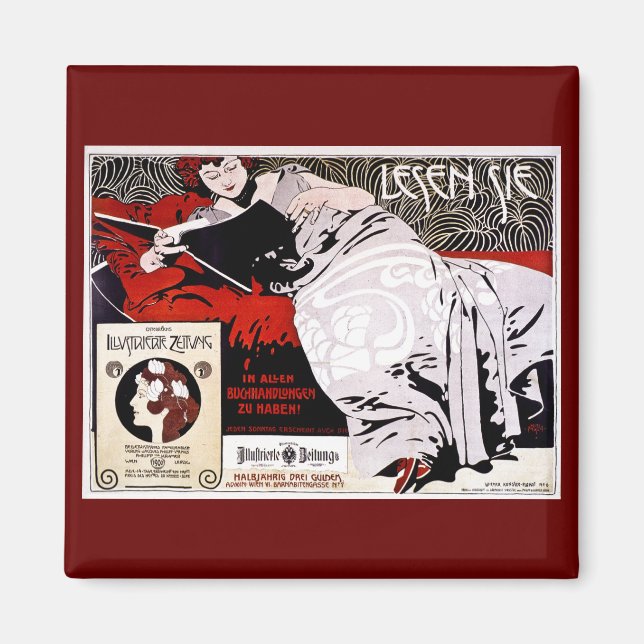 Moser Kolo 1900 - Lesen Sie - "Read Me" Magnet (Framsidan)