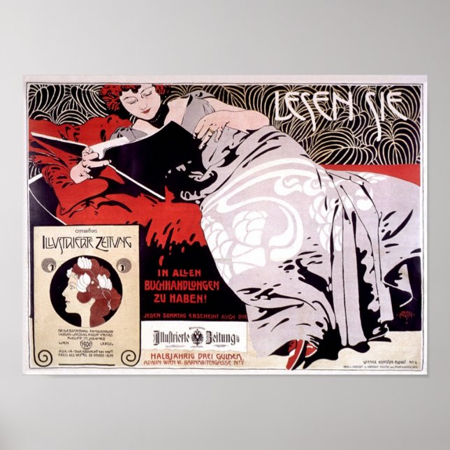 Moser Kolo 1900 Vintage Fransk Reklam Poster (Framsidan)