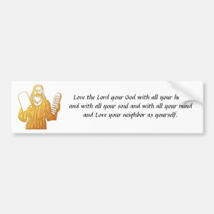 Moses - 10 Commandments - mest underbar Bildekal