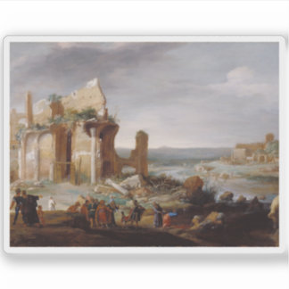 Moses&Aaron Byter Egyptenens floder till Blood Klistermärken