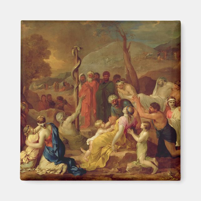 Moses and the Brazen Service, c.1653-54 (oil on ca Magnet (Framsidan)