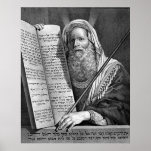 "Moses and the Ten Commandments" skriver ut/poster Poster