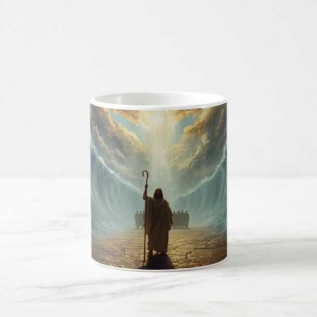 Moses at the Red Sea: Christian Mug Kaffemugg (Center)