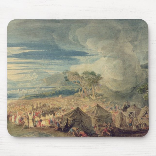 Moses att dela bevattnar av det röda havet musmatta (Framsidan)