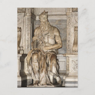 Moses av Michelangelo ,Roma Vykort