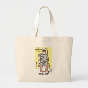 Moses' Badrums Läsning Roliga Gåvor & T-shirts Jumbo Tygkasse