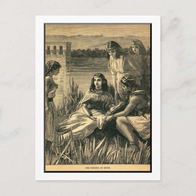 Moses, Bible, Vintage Vykort (Framsida)