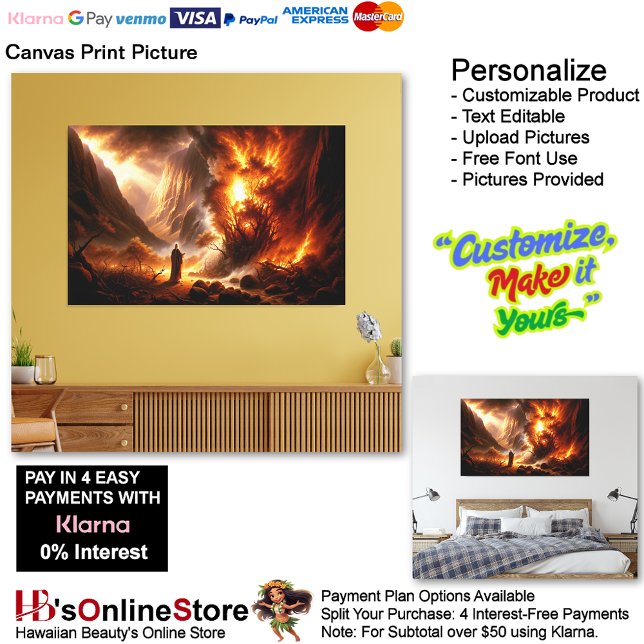 Moses Burning Bush Kanvastryck Bild 3 (Moses Burning Bush God Speaks Canvas Print Picture 3.)