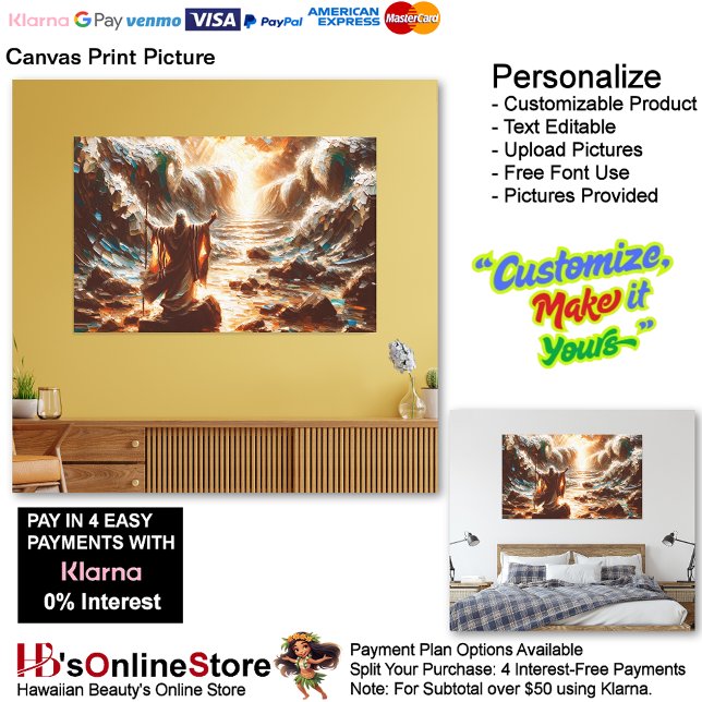 Moses Canvastryck Bild 7 (Moses Leads His People to Freedom Canvas Print Picture 7.)