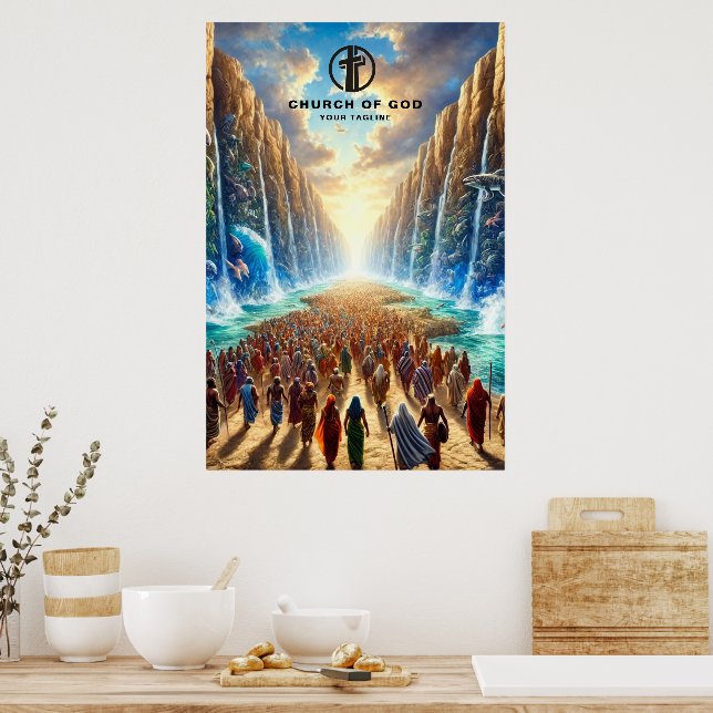 Moses delar Röda havet Poster (Kök)