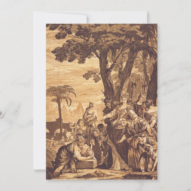 Moses från Bok av Exodus Tack Kort (Framsida)