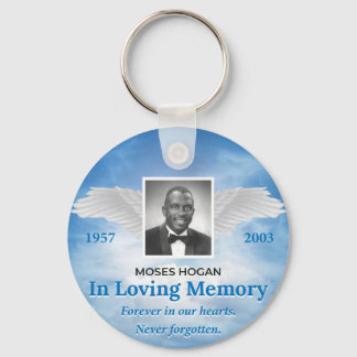 Moses Hogan Keychain, Basic Button Keychain Nyckelring