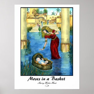 Moses in a Basket Print - Customized Poster