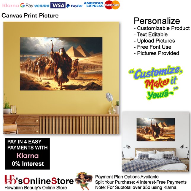 Moses Kanvastryck Bild 6 (Moses Leads His People to Freedom Canvas Print Picture 6.
)