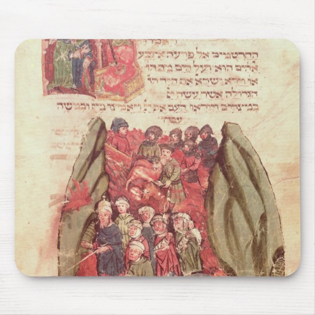 Moses leder barnen av Israel across Musmatta (Framsidan)