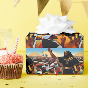Moses leder människorna ut ur Egyptenen och slår P Presentpapper