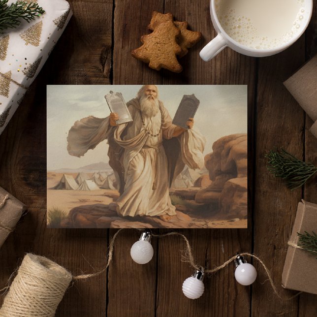 Moses med lagens tavlor Vykort Hälsningskort (Skapare uppladdad)