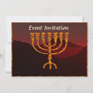 Moses menorah är en modern skulptur av den amerika inbjudningar