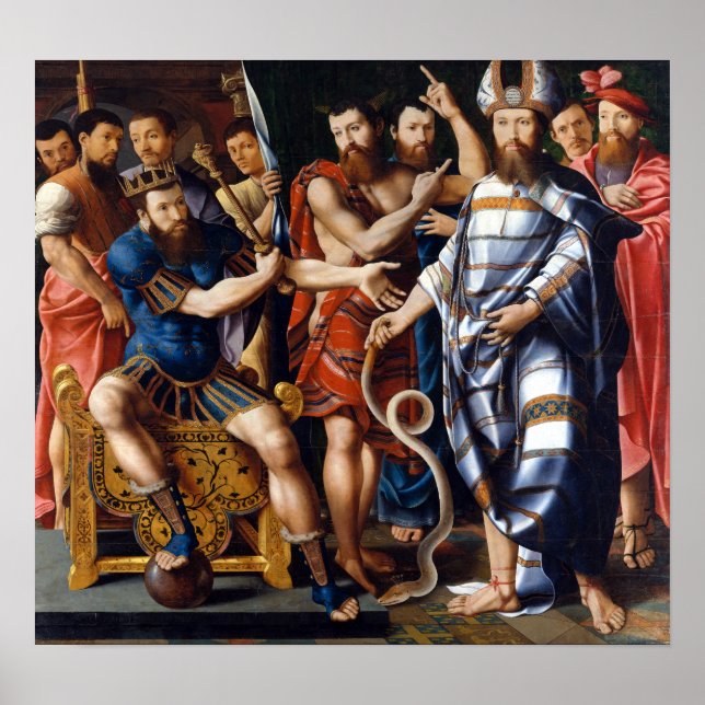 Moses och Aaron före Pharaoh Poster (Framsidan)